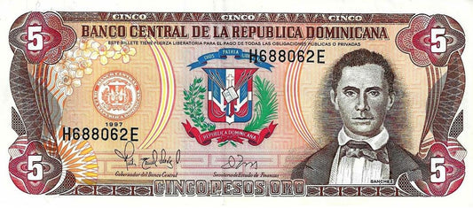 Rep. Dominicana - 5 Pesos 1997 (# 152b)