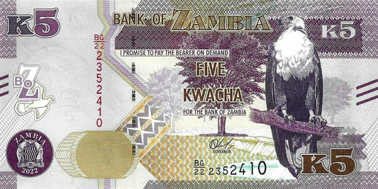 Zambia - 5 Kwacha 2022 (# ..)