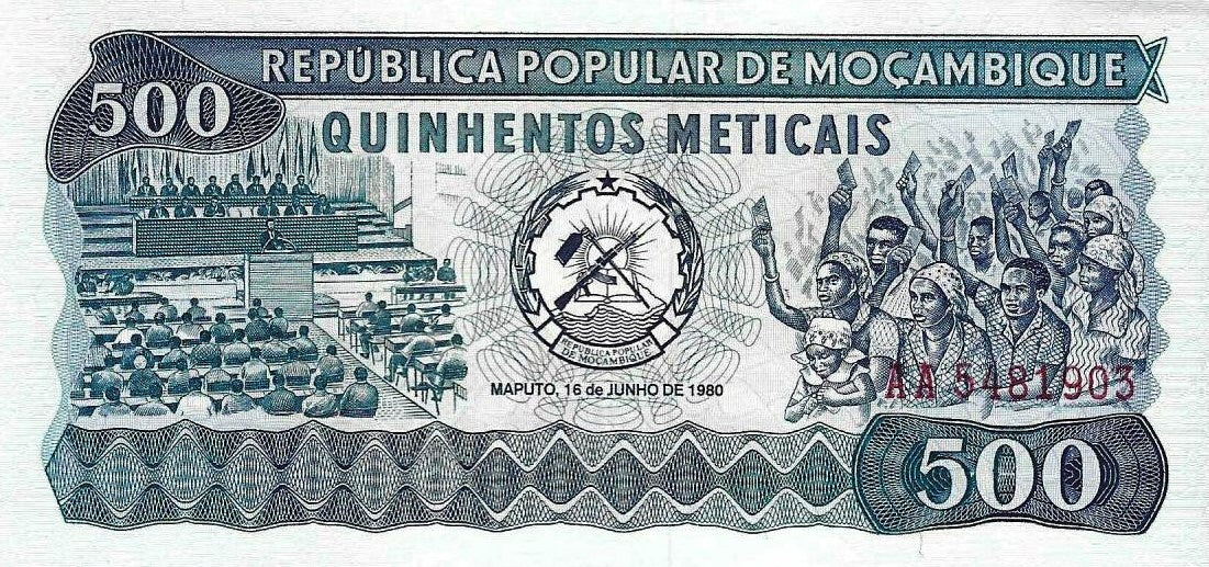Moçambique - 500 Meticais 1980 (# 127)