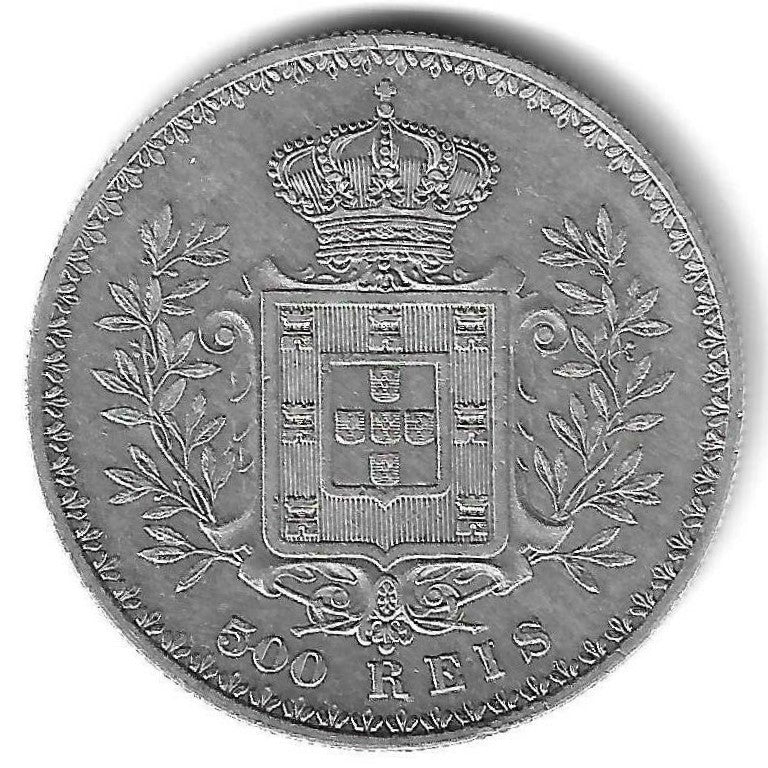 Portugal - 500 Reis 1889 (Km# 509)
