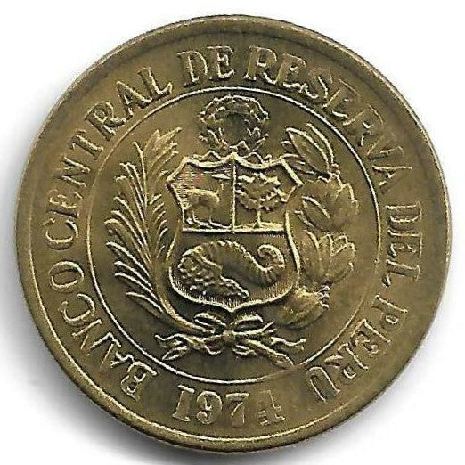 Peru - 25 Centavos 1974 (Km# 246)