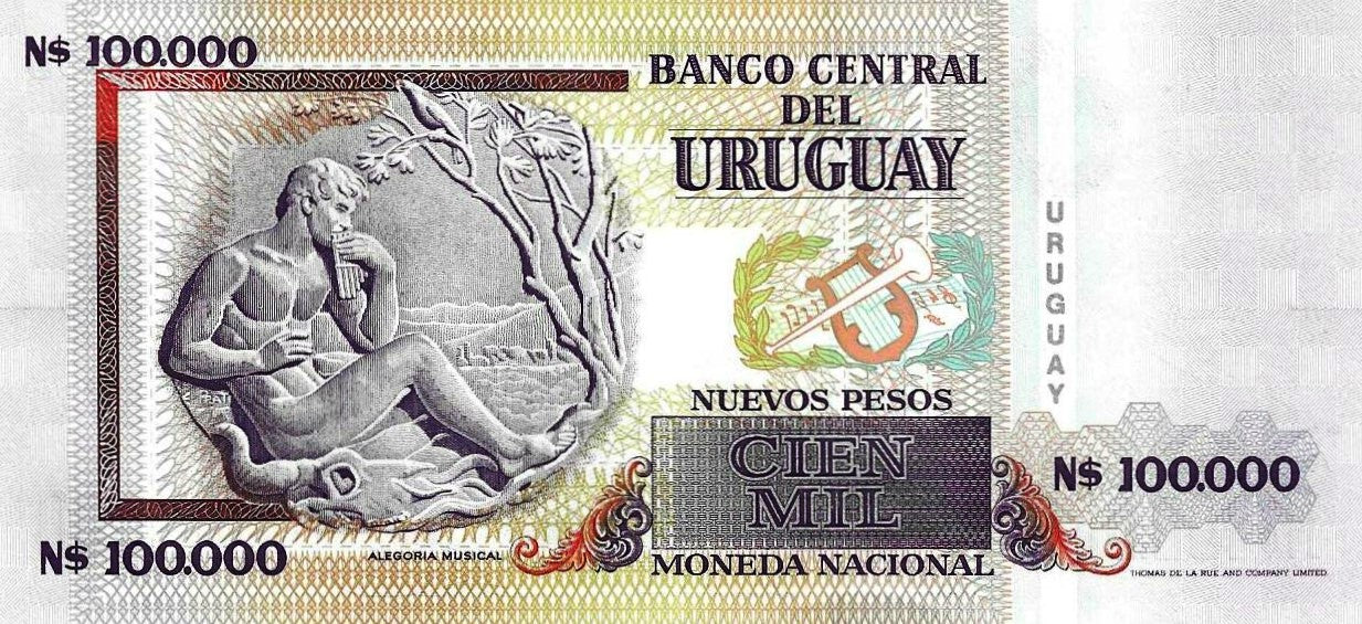 Uruguai - 100000 Novos Pesos 1991 (# 71)