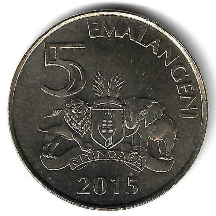 Swazilandia - 5 Emalangeni 2015 (Km# 68)