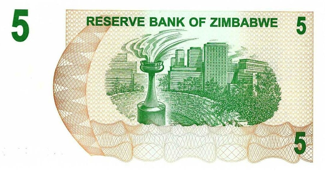 Zimbabwe - 5 Dolares 2006 (# 38)