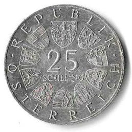 Austria - 25 Schillings 1967 (Km# 2901) Maria Theresa