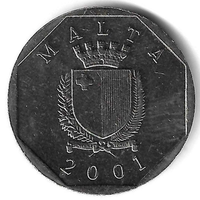 Malta - 50 Centimos 2001 (Km# 98)