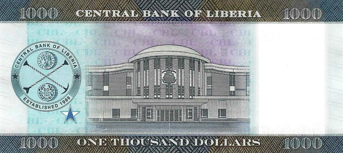 Liberia - 1000 Dolares 2022 (# 43a)