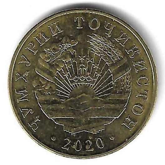 Tajiquistão - 10 Diram 2020 (Km# 53)