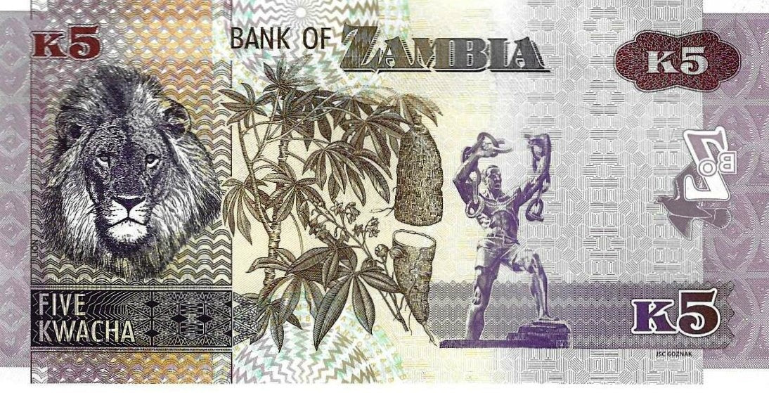 Zambia - 5 Kwacha 2022 (# ..)