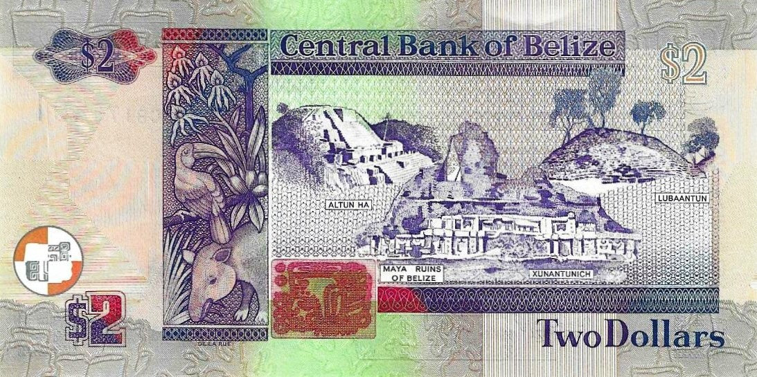 Belize - 2 Dolares 1999 (# 60a)