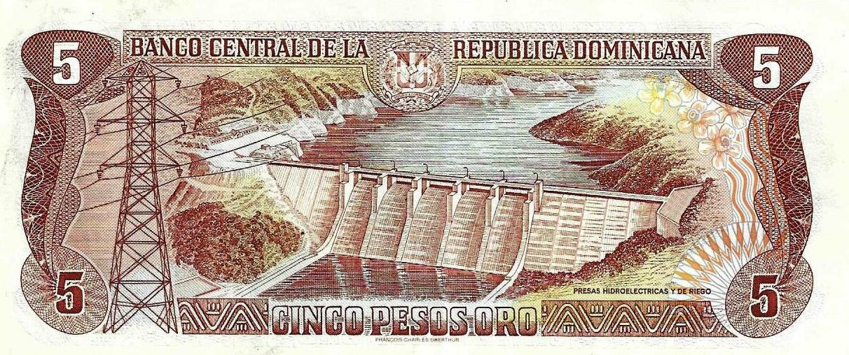 Rep. Dominicana - 5 Pesos 1997 (# 152b)