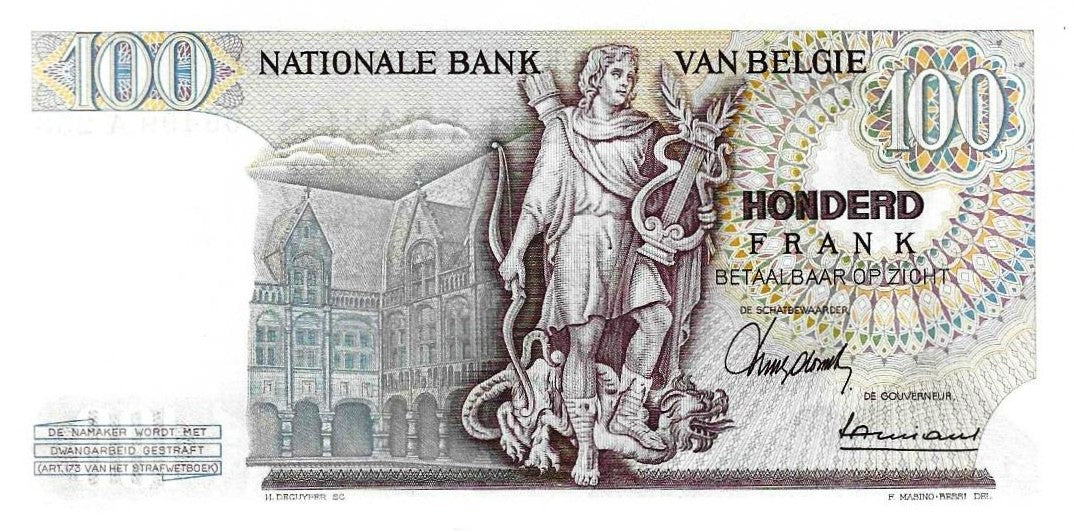Belgica - 100 Francos 1966 (# 134)