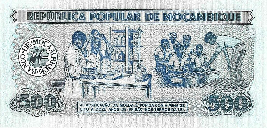 Moçambique - 500 Meticais 1980 (# 127)