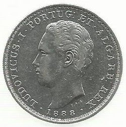 Portugal - 500 Reis 1888 (Km# 509)