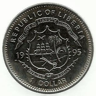 Liberia - 1 Dolar 1995 (Km# 412) Naçoes Unidas