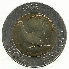Finlandia - 10 Markkaa 1996 (Km# 77)