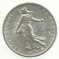 França - 1 Franco 1918 (Km# 844)