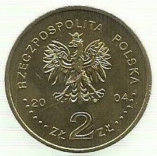 Polonia - 2 Zlote 2004 (Km# 509) Academia Artes