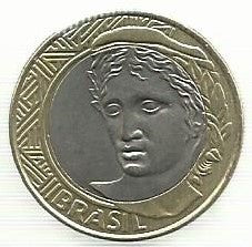 Brasil - 1 Real 1998 (Km# 652)