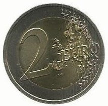 Letonia - 2 Euro 2015 (Km# 171) Cegonha