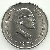 Africa Sul - 10 Centimos 1976 (Km# 94) Jacobus J. Fouché