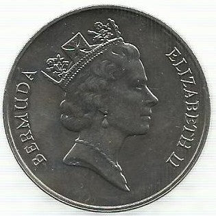 Bermudas - 1 Dolar 1987 (Km# 52) Aviação Comercial