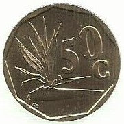 Africa Sul - 50 Centimos 1991 (Km# 137)