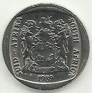 Africa Sul - 2 Rand 1989 (Km# 139)