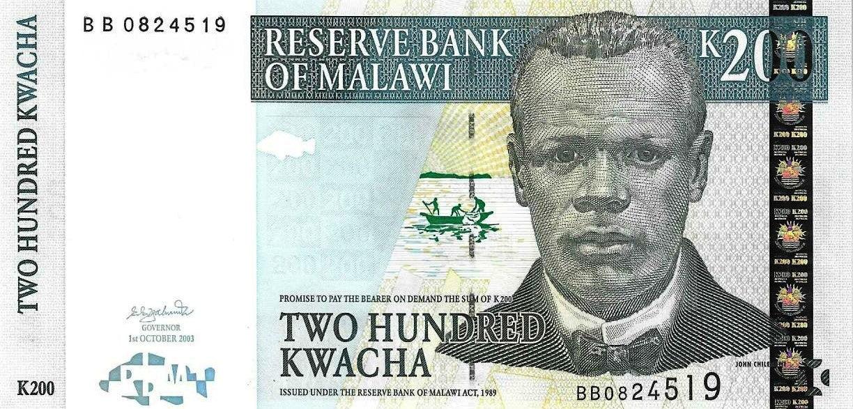 Malawi - 200 Kwacha 2003 (# 47b)