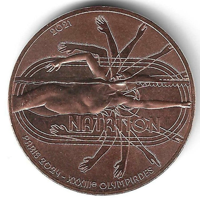França - 1/4 Euro 2021 (Km# 2942) Natação