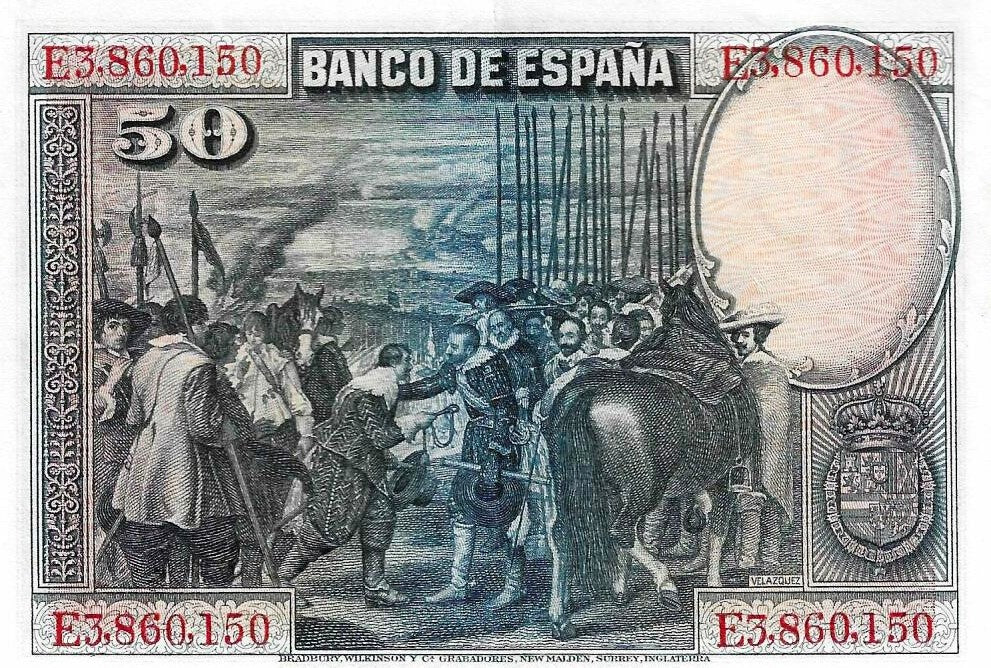 Espanha - 50 Pesetas 1928 (# 75b)