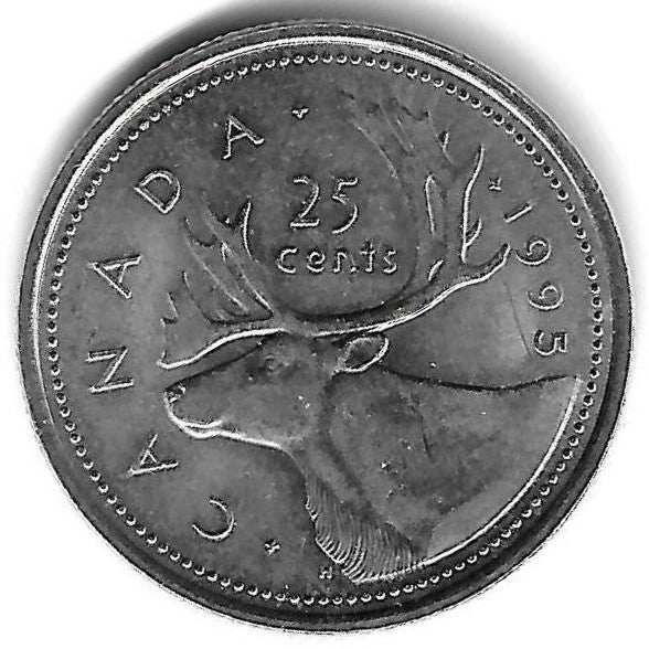 Canada - 25 Centimos 1995 (Km# 184)