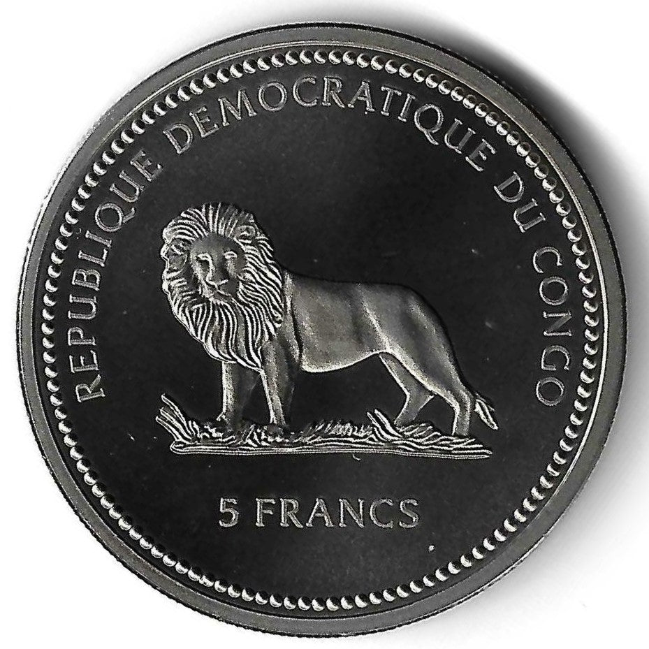 Congo - 5 Francos 2000 (Km# 160) Protecção vida marinha
