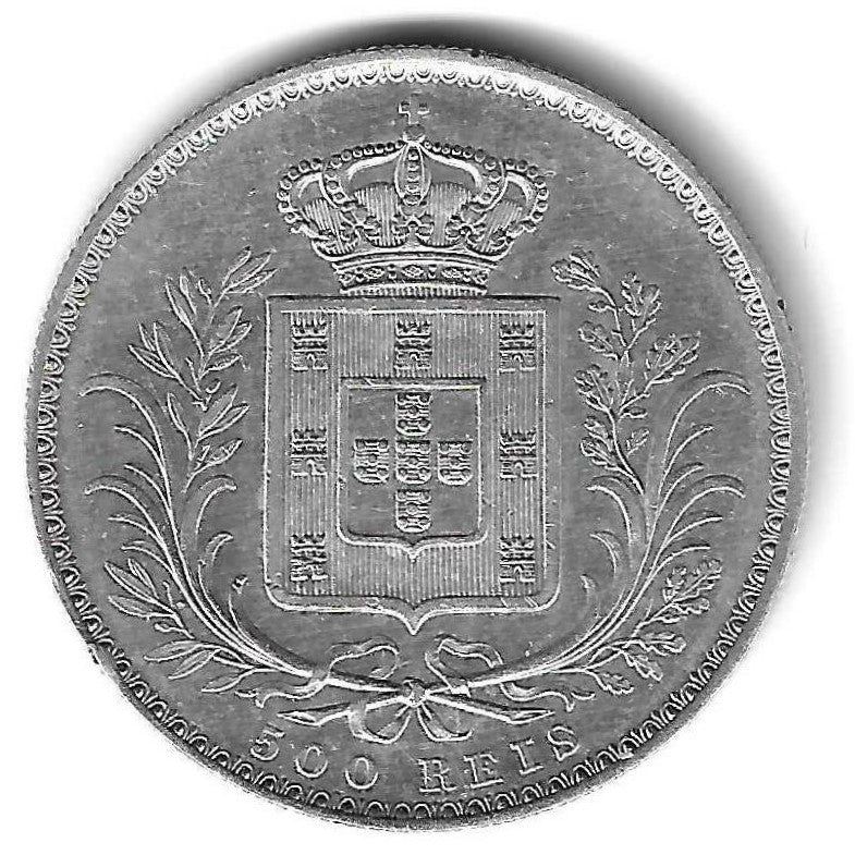 Portugal - 500 Reis 1887 (Km# 509)