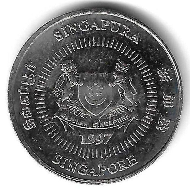 Singapura - 50 Centimos 1997 (Km# 102)