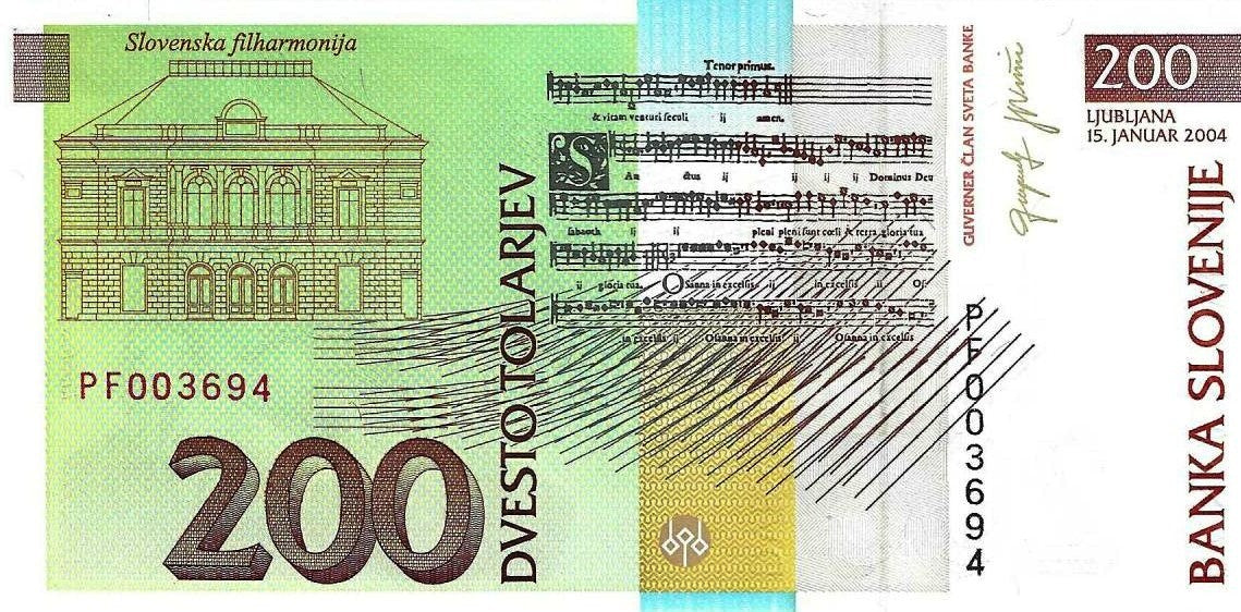 Eslovénia - 200 Tolarjev 2004 (# 15d)
