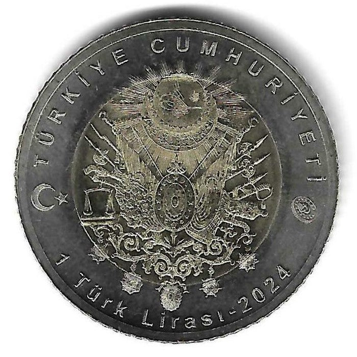 Turquia - 1 Lira 2024 (Km# ..) Mehmed I