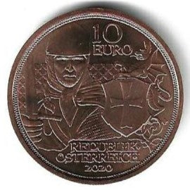 Austria - 10 Euro 2020 (Km# 3314) Concilio de Nablus