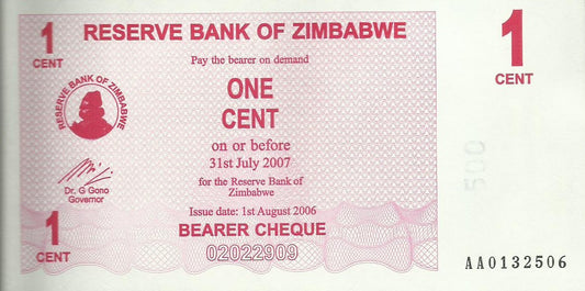 Zimbabwe - 1 Centimo 2006 (# 33)