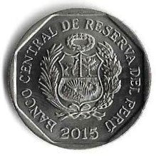 Peru - 1 Novo Sol 2015 (Km# 393) Huarautambo