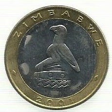 Zimbabwé - 5 Dolares 2001 (Km# 13)