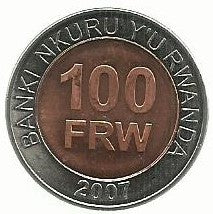 Ruanda - 100 Amafranga 2007 (Km# 32)