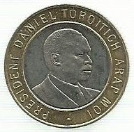 Quenia - 10 Shillings 1997 (Km# 27)