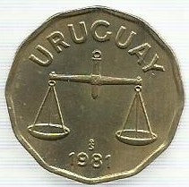 Uruguai - 50 Centesimos 1981 (Km# 68)