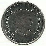 Canada - 25 Centimos 2011 (Km# 1169) Falcao Peregrino