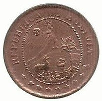 Bolivia - 50 Centavos 1942 (Km# 182A.1)