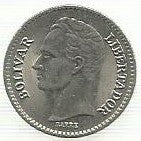 Venezuela - 25 Centimos 1977 (Km# 50.2)