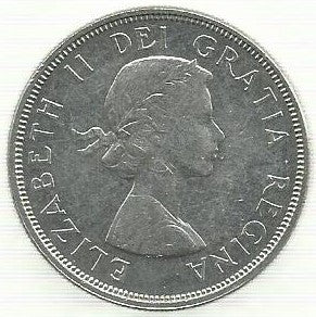 Canadá - 1 Dolar 1964 (Km# 58) Conferencia Confederação