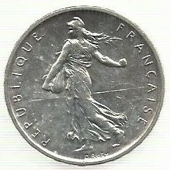 França - 5 Francos 1960 (Km# 926)