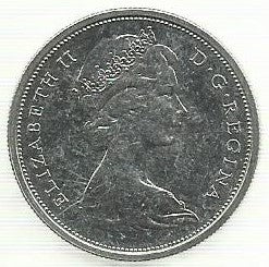 Canadá - 50 Centimos 1965 (Km# 63)